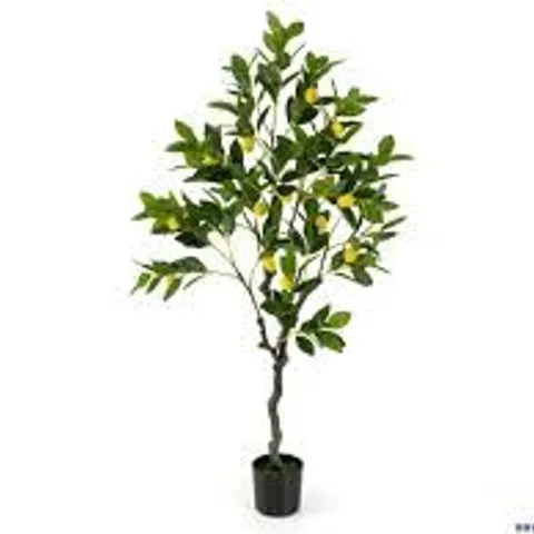 BOXED COSTWAY LEMON FRUITS TREE ARTIFICIAL PLANT IN POT 3.9FT