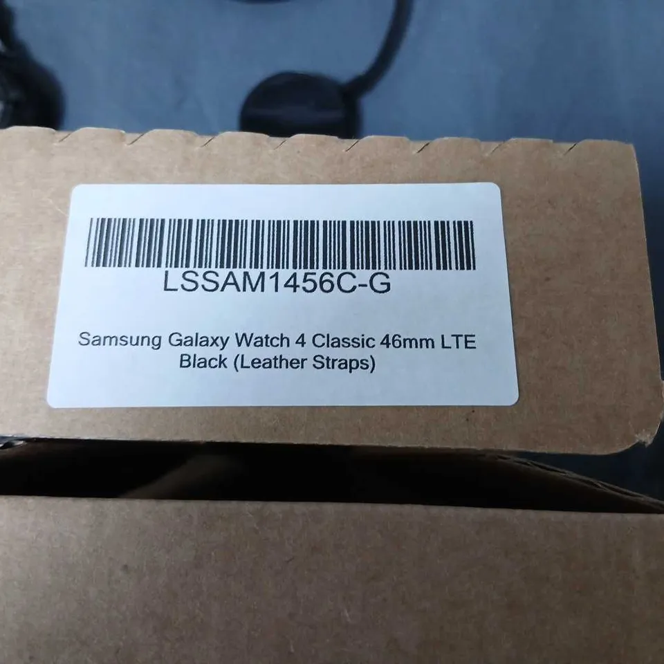 SAMSUNG GALAXY WATCH 4 CLASSIC 46MM LTE - BLACK LEATHER STRAP