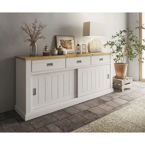 BOXED BALVIN CHEST OF DRAWERS VINCI ANDERSON PINE / WOTAN OAK [4 BOXES]
