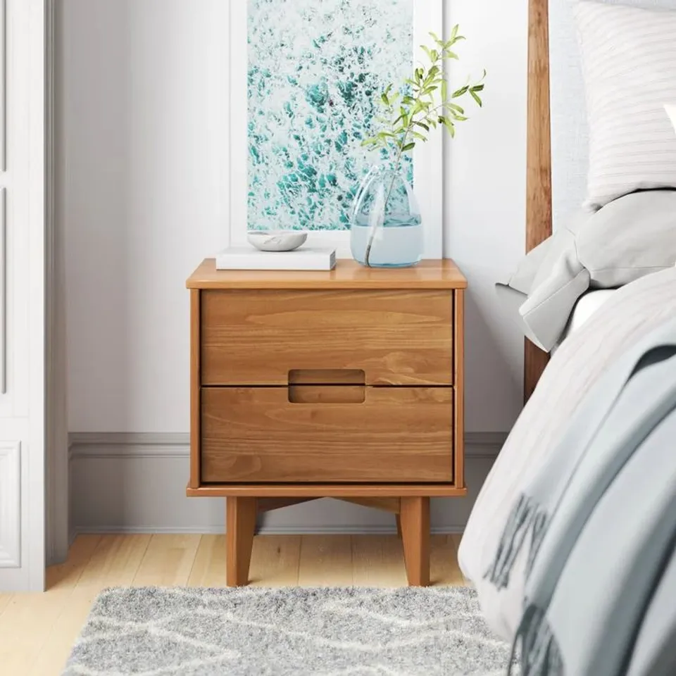 BOXED ULTI SOLID WOOD BEDSIDE TABLE (1 BOX)