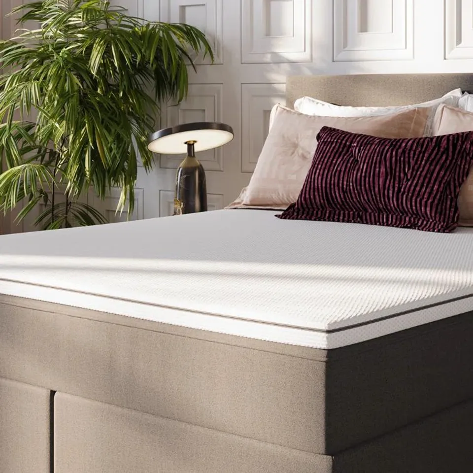 BOXED EMMA 5cm MEMORY FOAM FLIP TOPPER