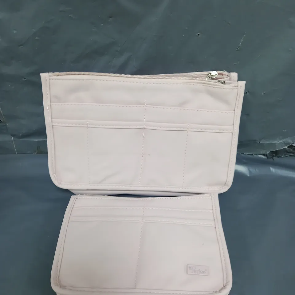 PERIA SET OF 2 ORGANISER BAGS LIGHT PINK