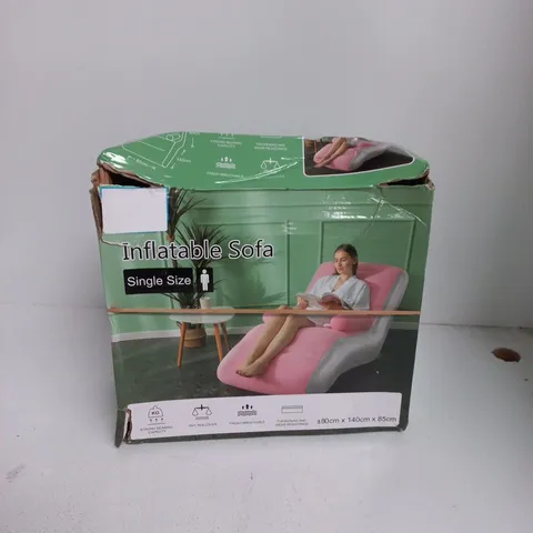 INFLATABLE SOFA β SINGLE SIZE (BOXED) BROWN/BLACK
