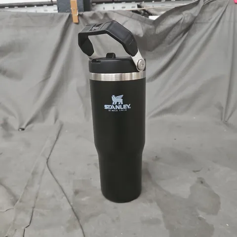 STANLEY VACUUM-INSULATED BOTTLE, BLACK WITH CARRY HANDLE – BOXED