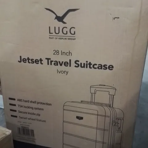 BOXED LUGG 28INCH JETSET TRAVEL SUITCASE IVORY 