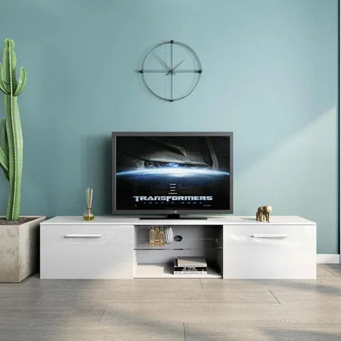 BOXED HENTHORN TV STAND FOR TV'S UP TO 70" (1 BOX)
