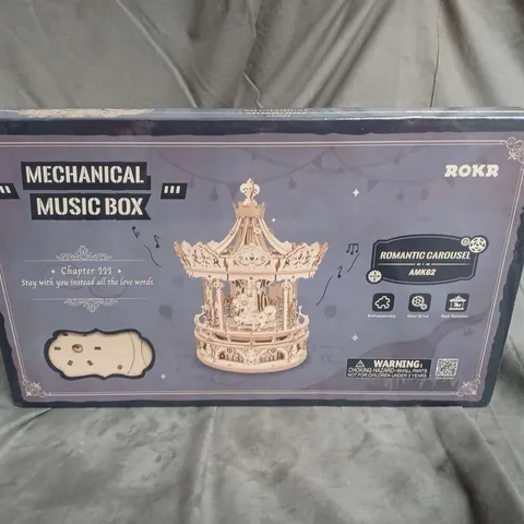 SEALED ROKR MECHANICAL MUSIC BOX ROMANTIC CAROUSEL SET AMK62