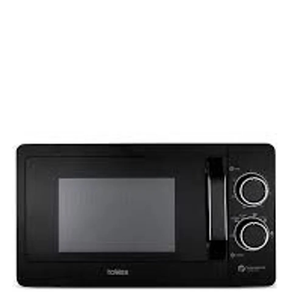 BOXED TOWER 20L 800W MANUAL MICROWAVE, BLACK - COLLECTION ONLY