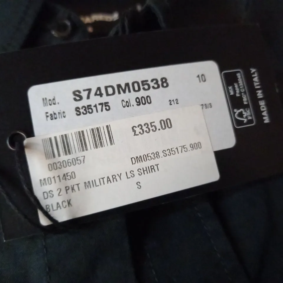 DSQUARED2 BLACK LONG SLEEVE SHIRT - 46
