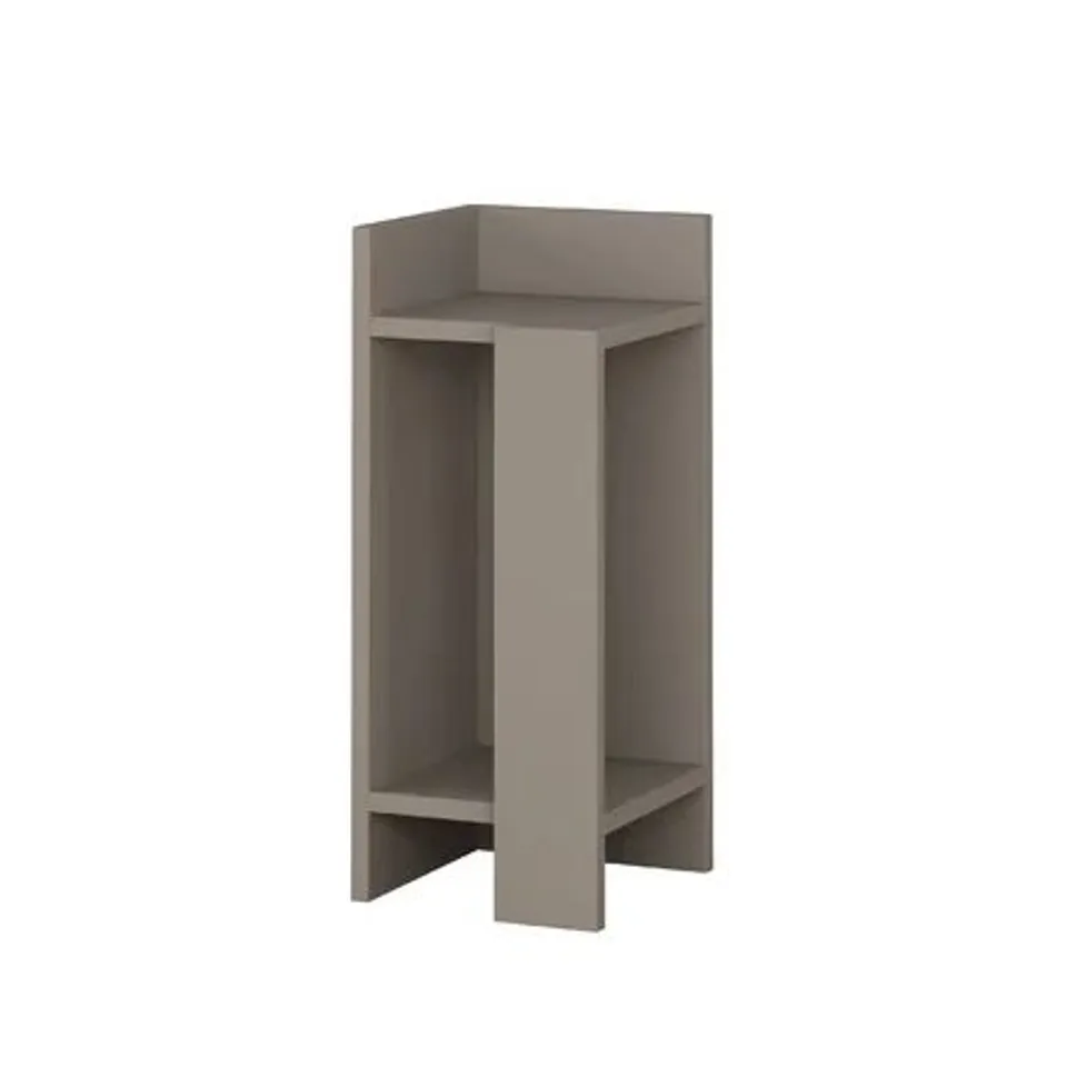 BOXED ELOS BEDSIDE TABLE LIGHT MOCHA