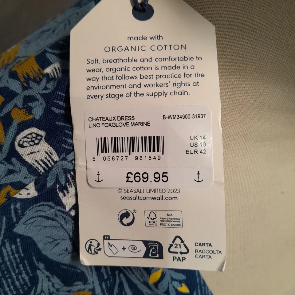 SEASALT CORNWALL CHATEAUX DRESS - UK 14