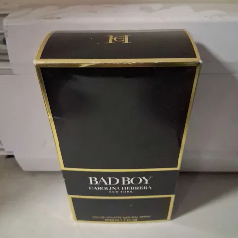 BOXED AND SEALED CAROLINA HERRERA BAD BOY EAU DE TOILETTE 50ML