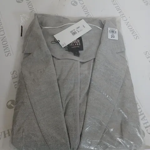 RIVER ISLAND GREY SUIT JACKET SIZE 20