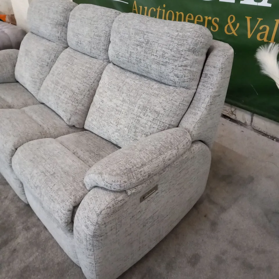 DESIGNER G PLAN KINGSBURY ULTIMA SLATE ELECTRIC RECLINING THREE SEATER SOFA