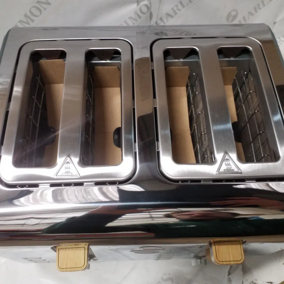 BOXED SWAN 4 SLICE TOASTER - SLATE GREY