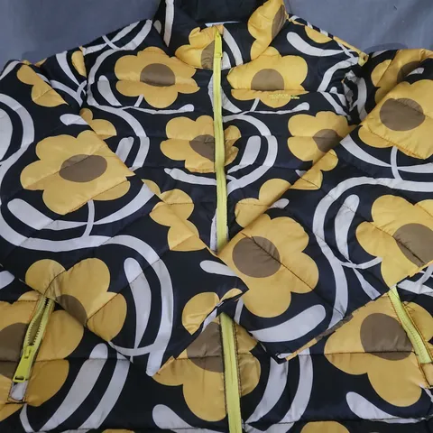REGATTA PUFFER JACKET WITH BOLD YELLOW FLOWER PRINT – SIZE UNSPECIFIED