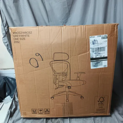 EARL OFFICE CHAIR GREY/WHITE ONE SIZE