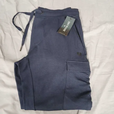 TRUE RELIGION JERSEY COMBAT PANT NAVY – MEN'S SIZE L