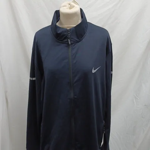 NIKE DRI FIT ZIP UP JACKET IN NAVY - 4XL