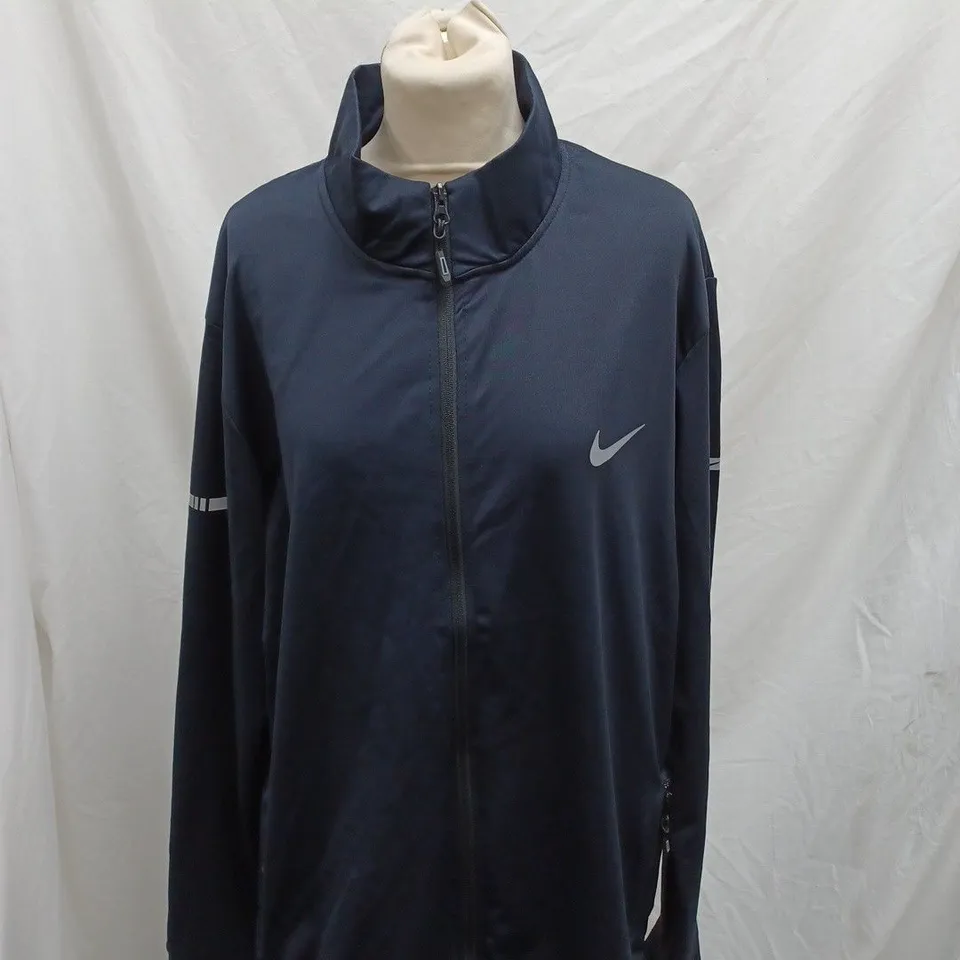 NIKE DRI FIT ZIP UP JACKET IN NAVY - 4XL