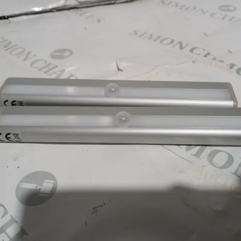 SFIXX BRUSHED ALUMINIUM PIR MOTION SENSOR LIGHTS DUO