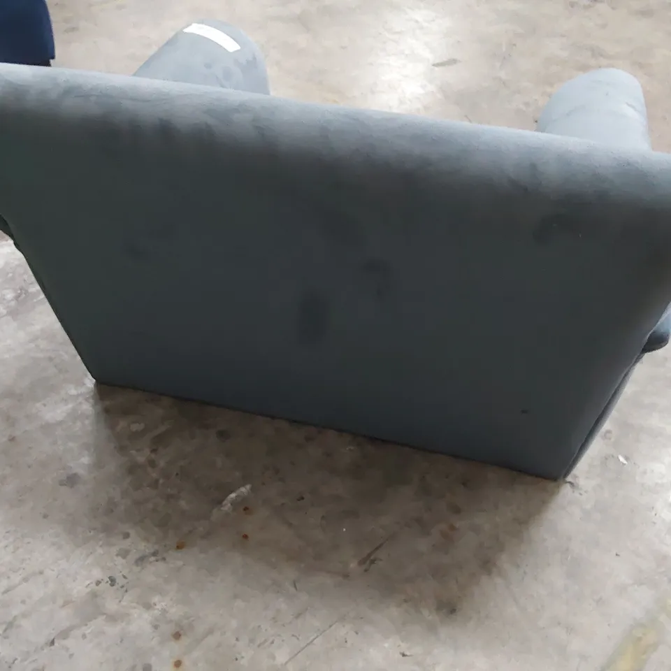 QUALITY BRITISH DESIGNER LOUNGE Co. EASY CHAIR FAME GREY PLUSH FABRIC 