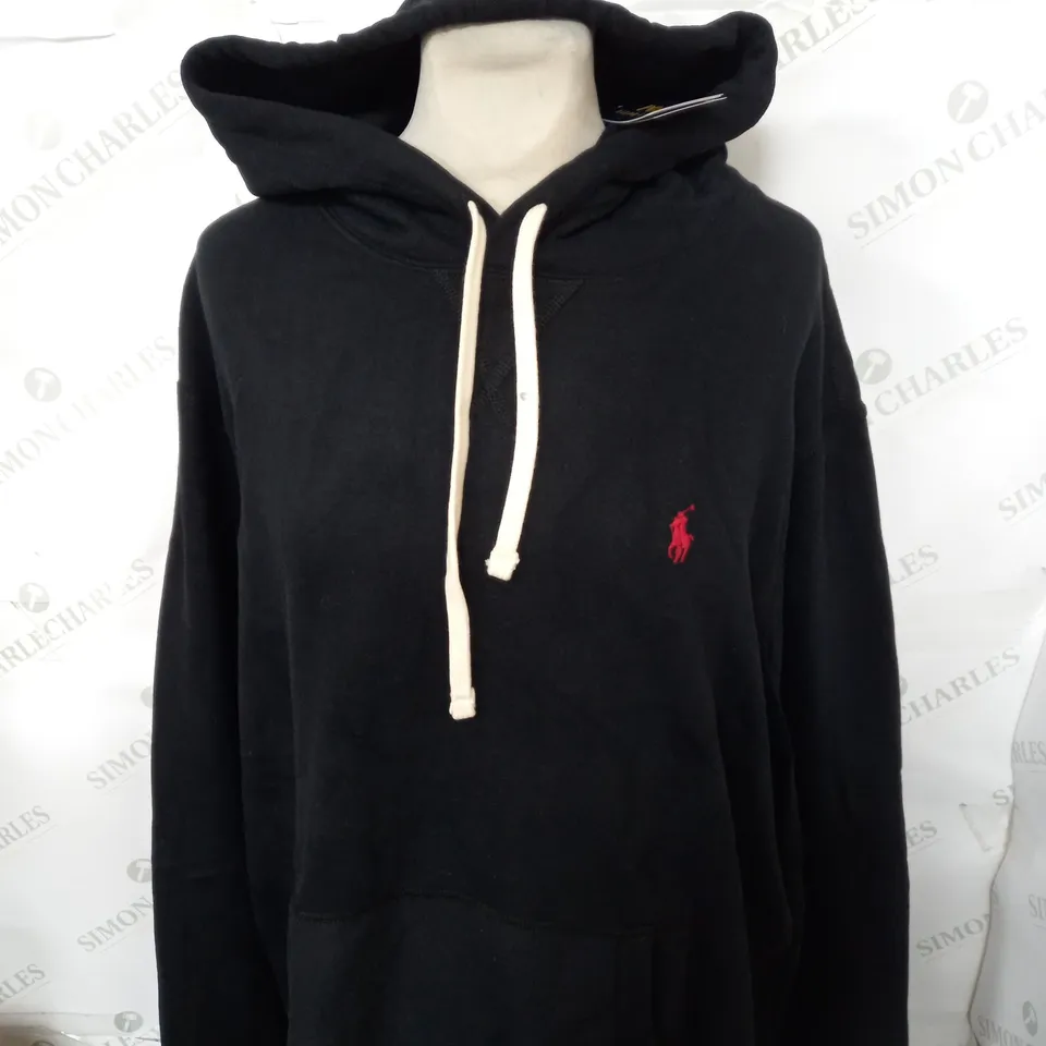 POLO RALPH LAUREN HOODIE IN BLACK L