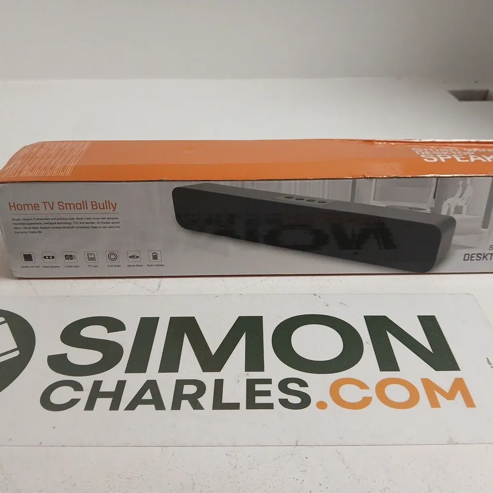 BOX OF APPROXIMATELY 12 ASSORTED TECH ITEMS TO INCLUDE: DESKTOP SOUNDBAR