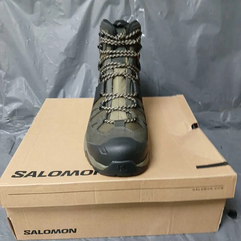 SALOMON QUEST 4 GTX BOOTS OLIVE NIGHT/PEAT/SAFARI SIZE 9