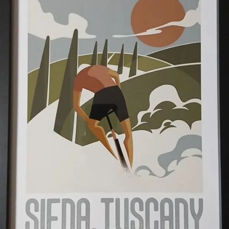 SIENA, TUSCANY – FRAMED TRAVEL POSTER