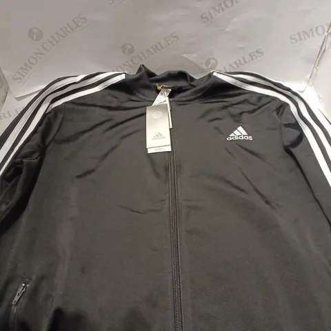 ADIDAS Womens Back 2 Basics BLACK ZIP UP JACKET