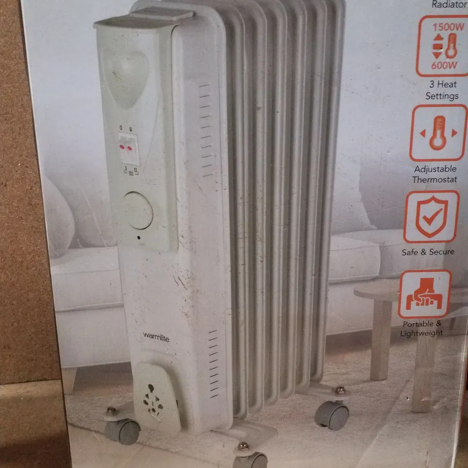 BOXED WARMLITE 1.5KW OIL FILLED RADIATOR 
