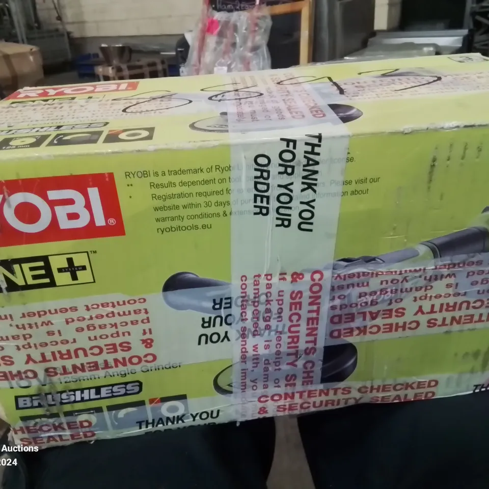 BOXED RYOBI 125MM ANGLE GRINDER