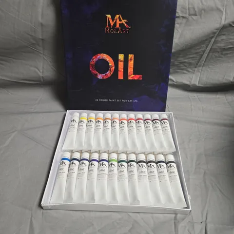 APPROXIMATELY 6 MOZART OIL PAINT SET – 24 COLOUR TUBES