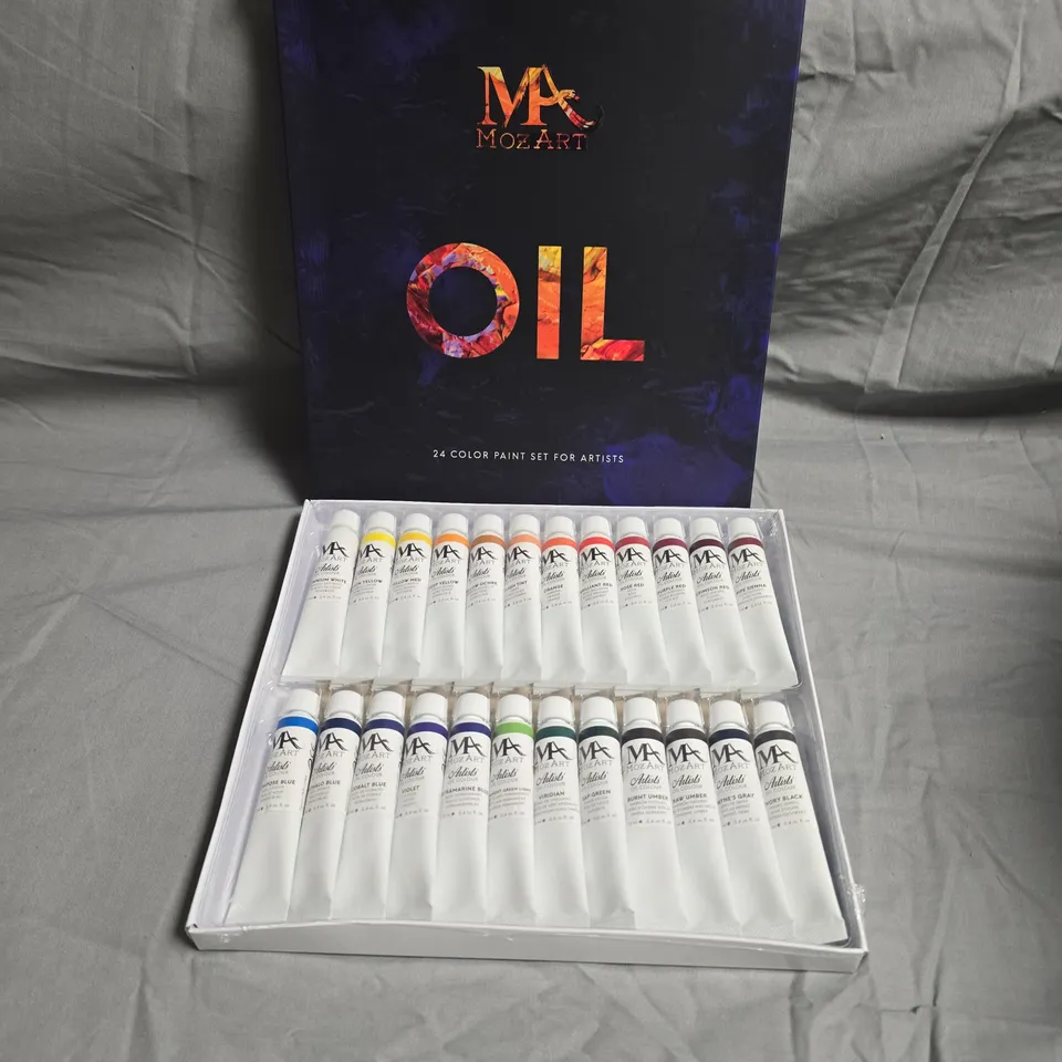 APPROXIMATELY 6 MOZART OIL PAINT SET – 24 COLOUR TUBES