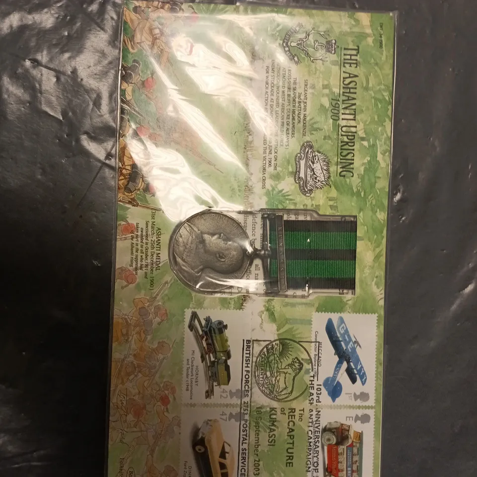 ASHANTI UPRISING 1900 COMMEMORATIVE MEDAL WITH RIBBON