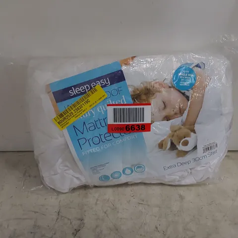 BAGGED WATERPROOF FITTED SINGLE MATTRESS PROTECTOR (1 ITEM)