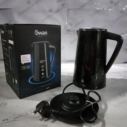 BOXED SWAN 1.5L DIGITAL KETTLE 