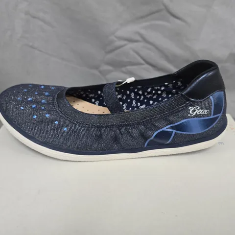 GEOX KILWI NAVY MARY JANE SHOES - WOMEN'S UK 3 (EU 34)