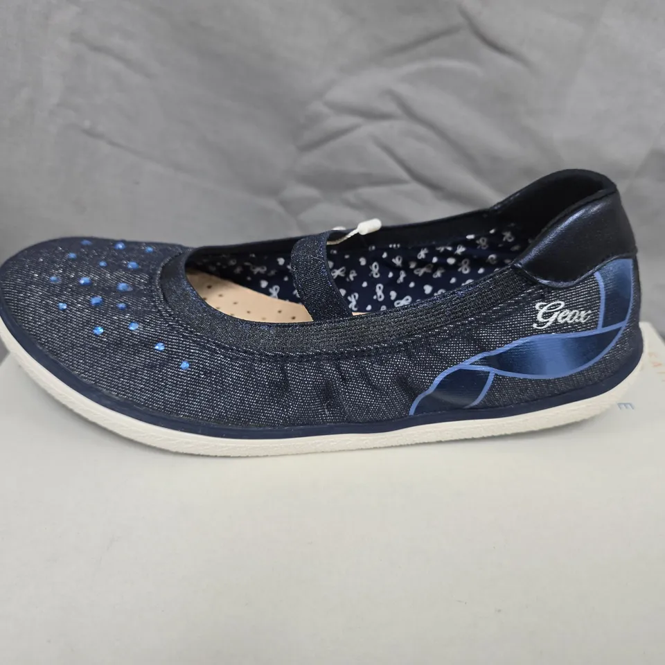 GEOX KILWI NAVY MARY JANE SHOES - WOMEN'S UK 3 (EU 34)