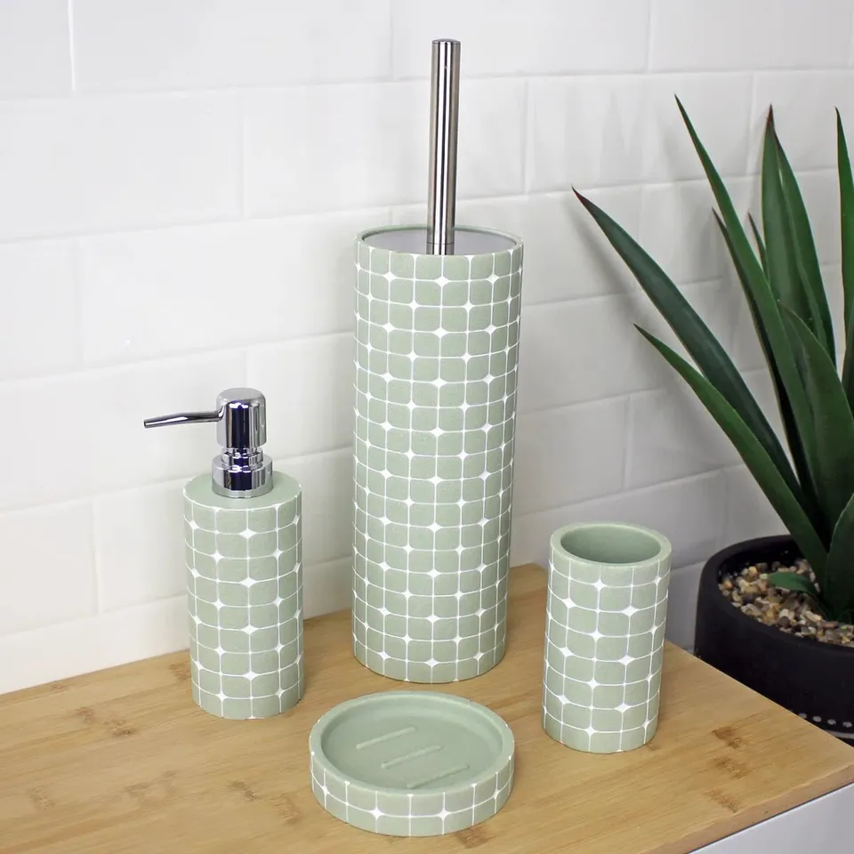 BOXED JAMICAH BATHROOM ACCESSORY SET