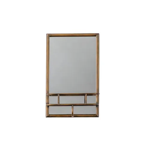 BOXED EUGENIYA METAL FRAMED WALL MOUNTED VANITY MIRROR (1 BOX)