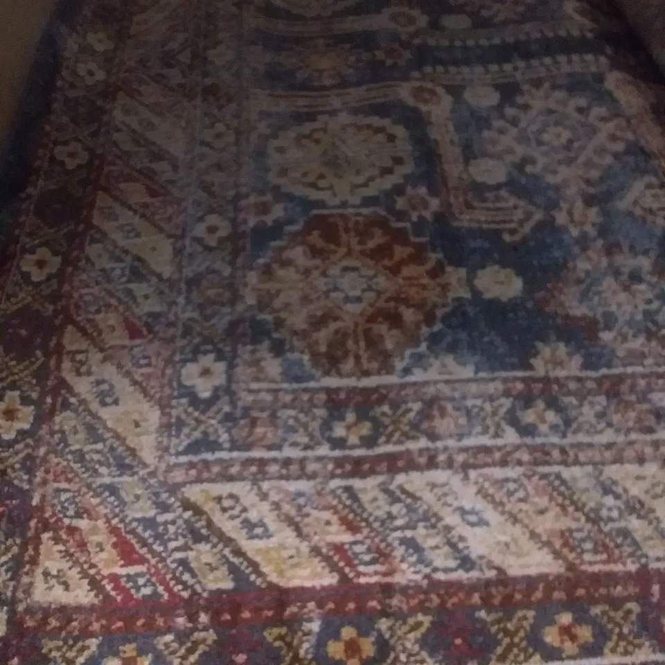 ASHLEE POWER LOOM BROWN/ NAVY/APPLE RUG 160X230CM
