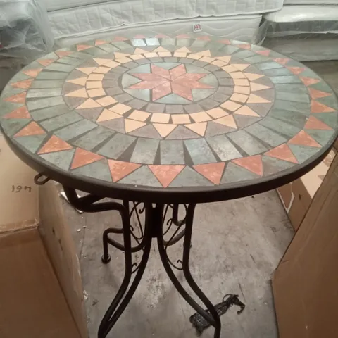 BOXED MOSAIC CIRCULAR TABLE