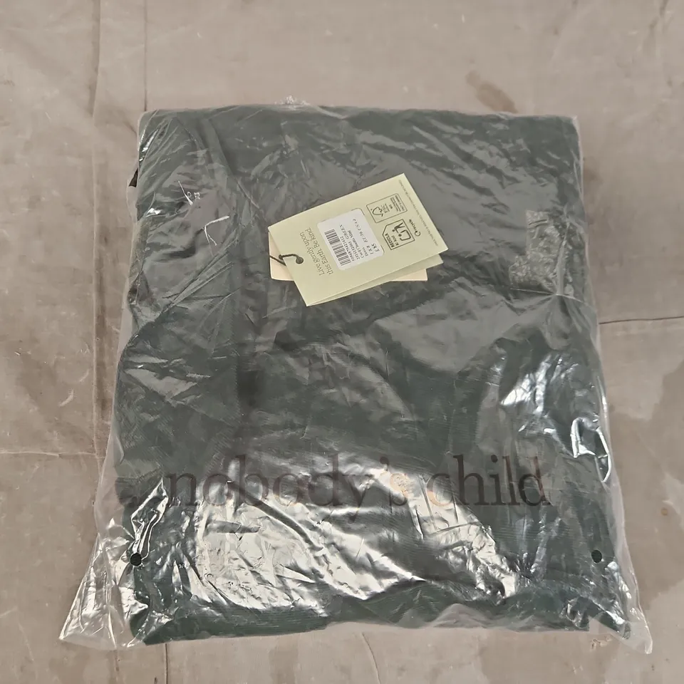 BAGGED NOBODY'S CHILD CORD CLAUDIA MINI DRESS IN GREEN SIZE UK 8