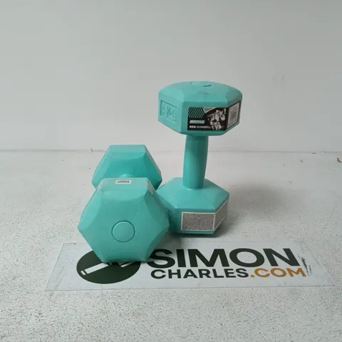SET OF 2 FITSYLE 4KG DUMBBELLS 