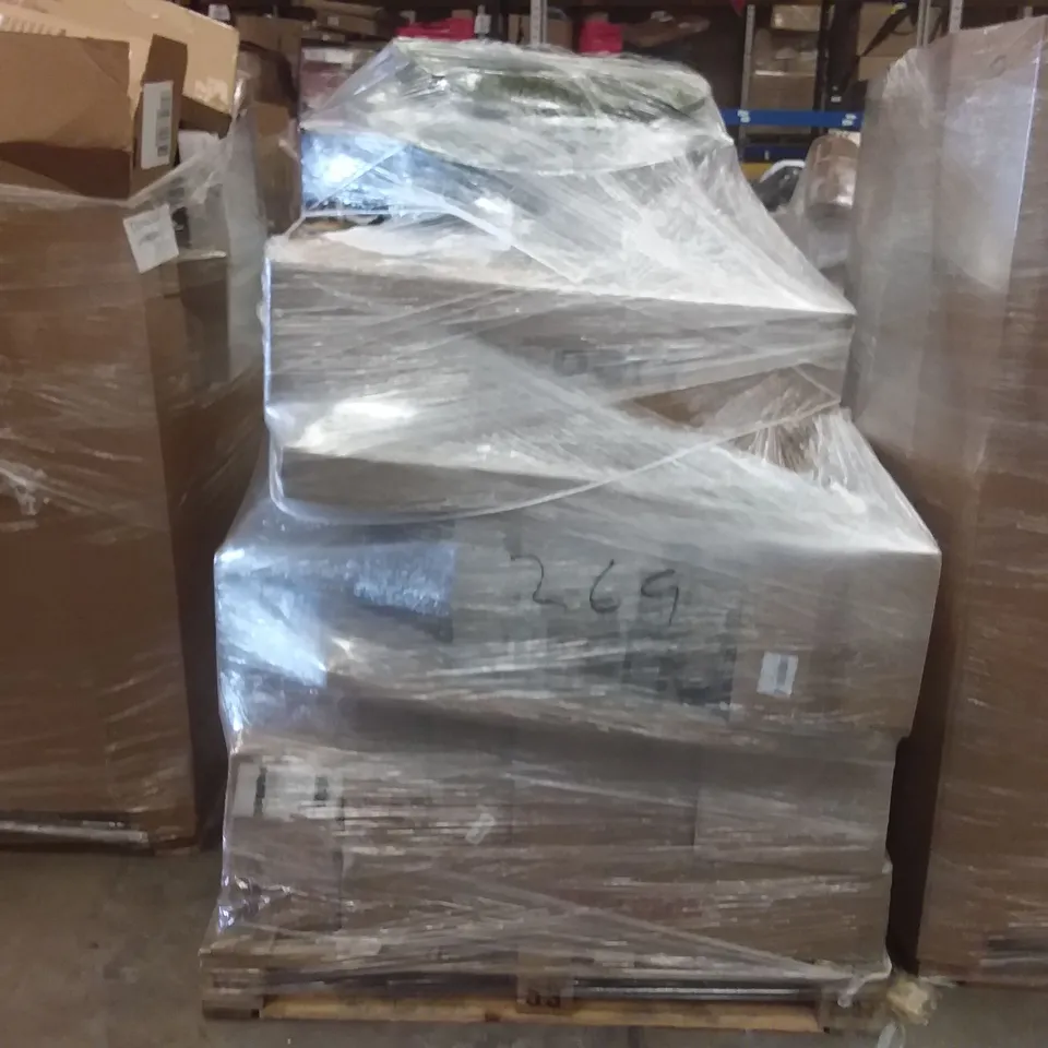 PALLET OF ASSORTED ITEMS INCLUDING AIR COOLER, BI-AMPLIFIED ACTIVE SPEAKER, FBSPORT