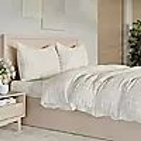 COZEE HOME LUXURY VELVETSOFT TEXTURED 4 PIECE DUVET SET