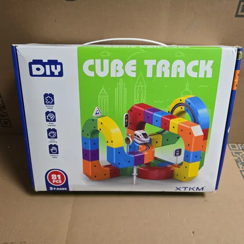 CUBE TRACK DIY CONSTRUCTION TOY – 81 PIECES (BOXED) – AGES 3+