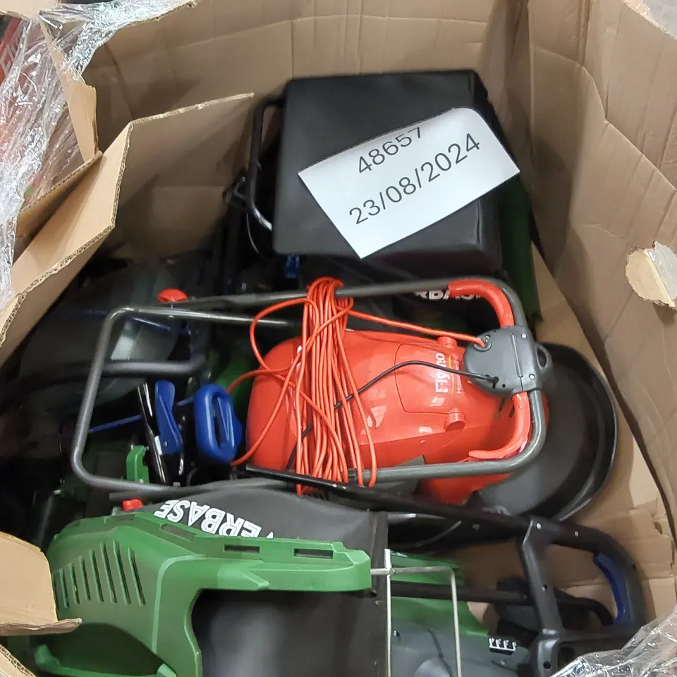 PALLET OF APPROXIMATELY 7 ASSORTED LAWN MOWERS
